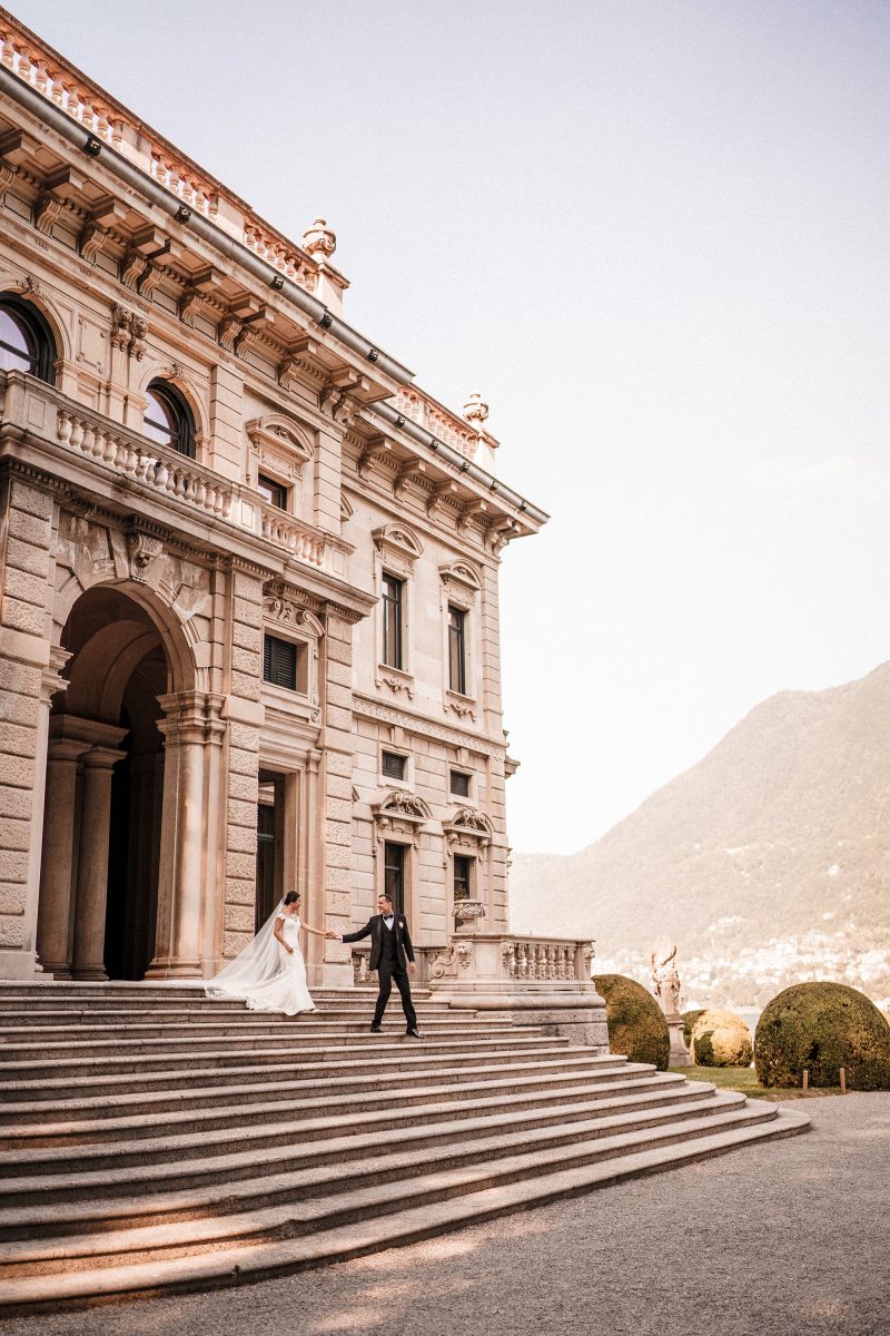 Couple portrait wedding photo idea with editorial feel
