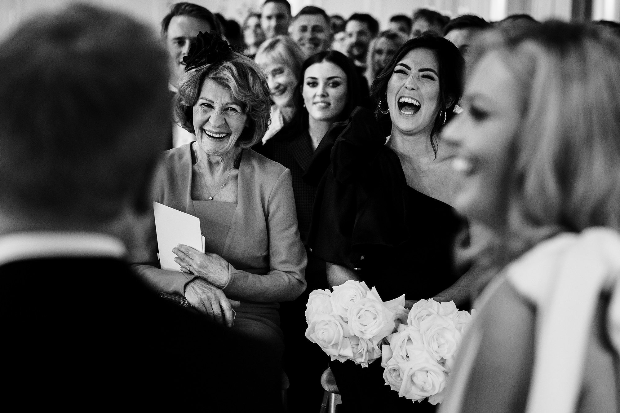Natural guest interaction captured during the wedding day