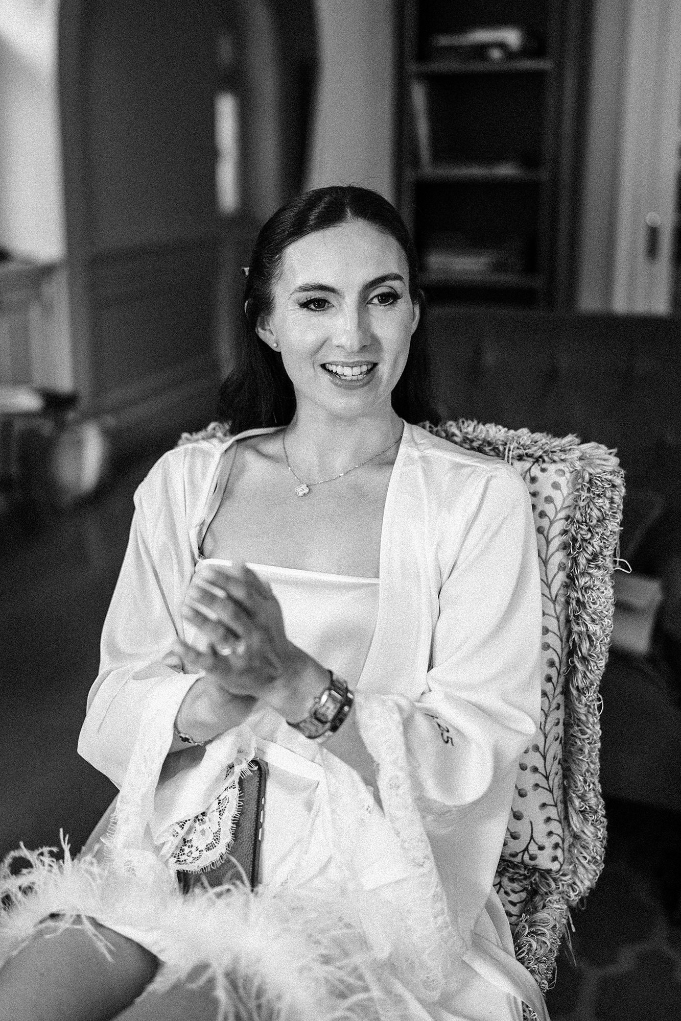 Preparations before Lara and Qiao’s Villa Erba wedding