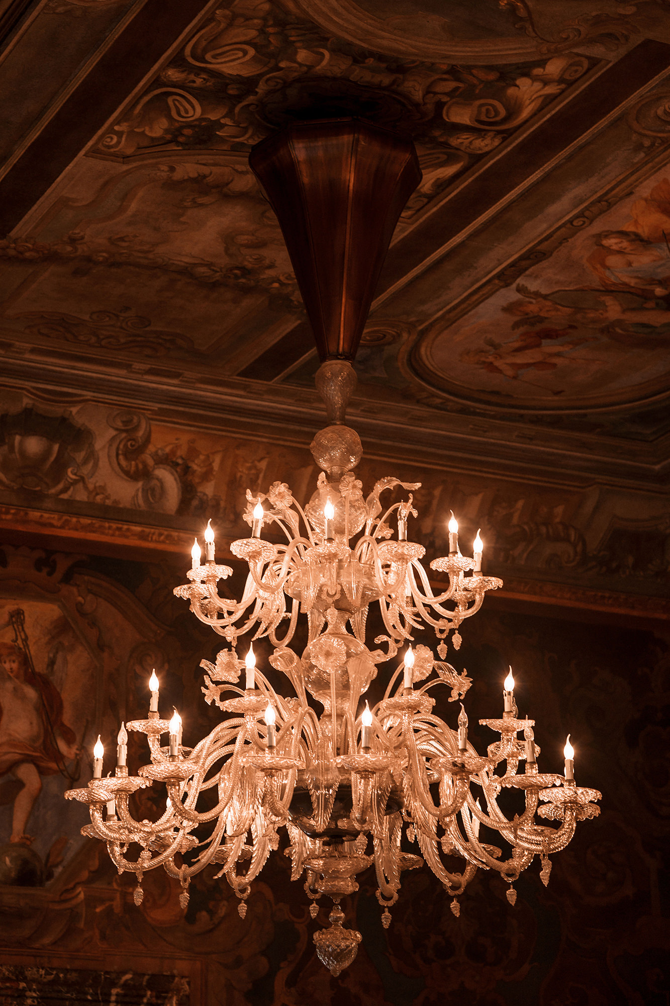 Guests during speeches on Lake Como