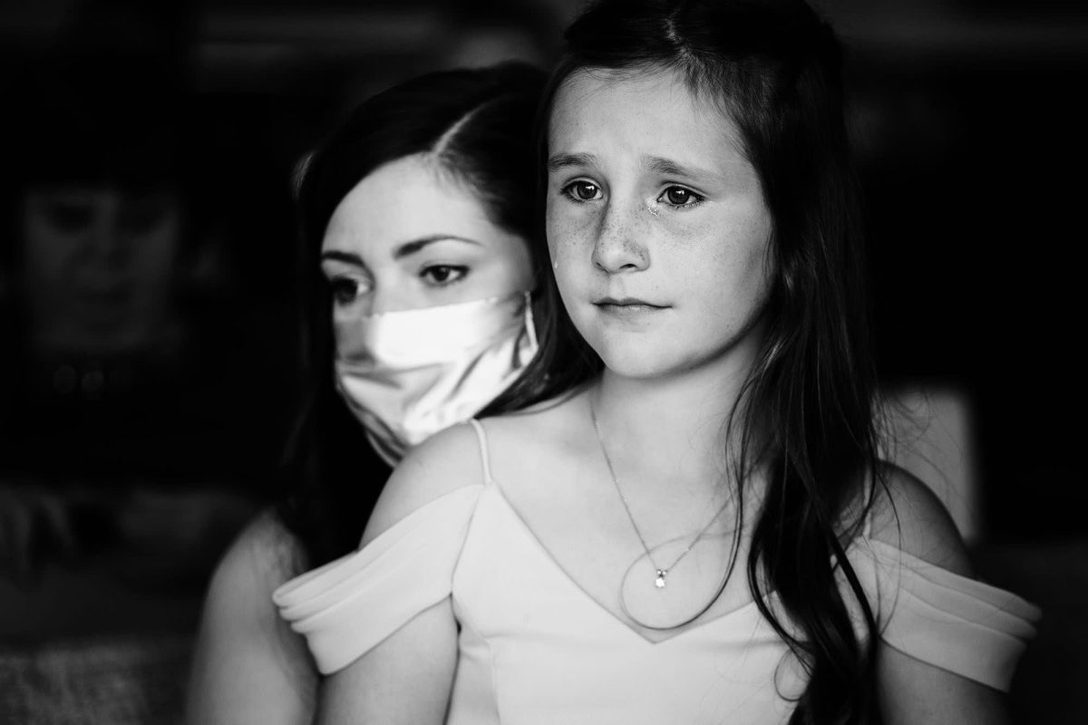 Child watching wedding ceremony photo idea