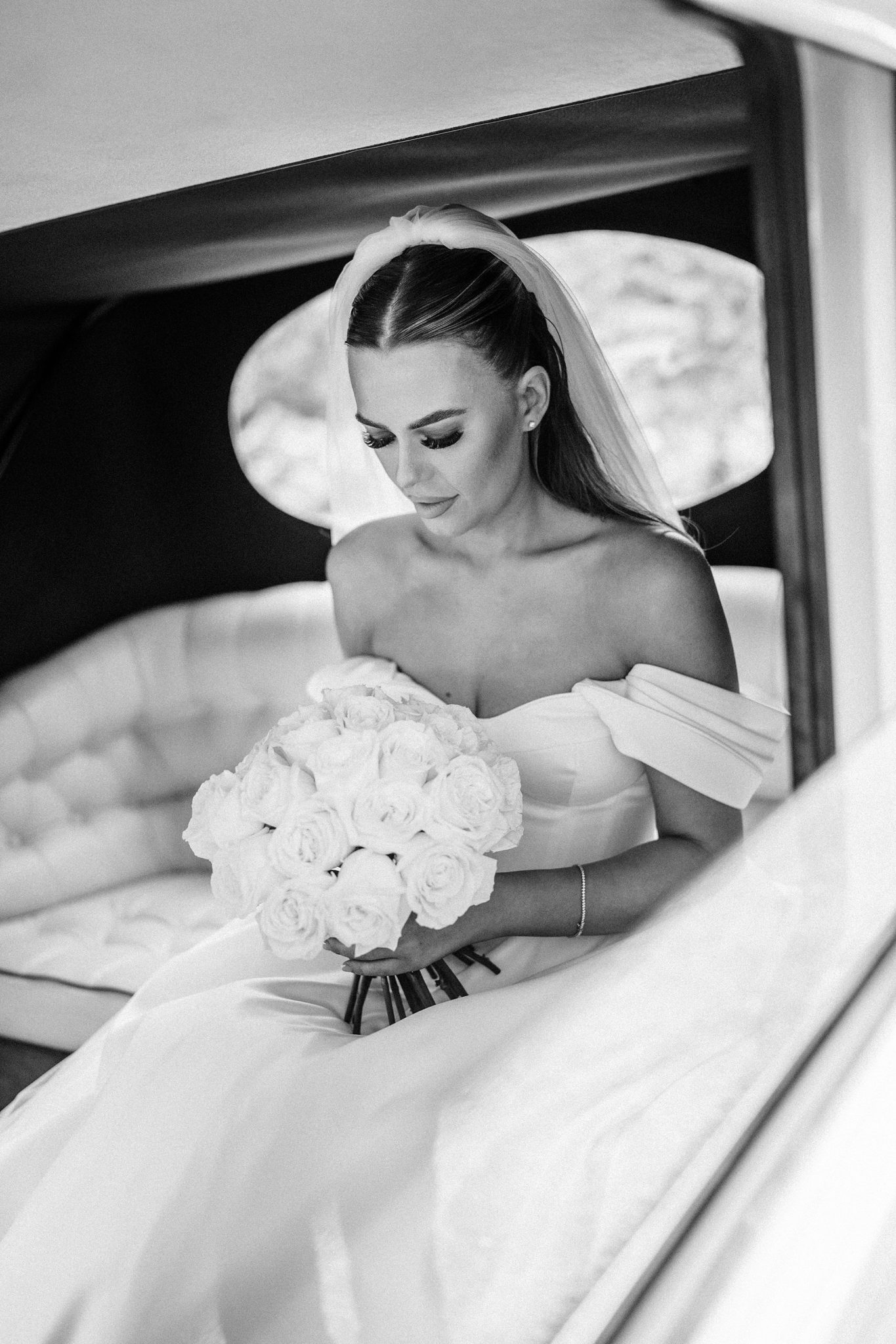 bride and groom sharing a relaxed candid moment